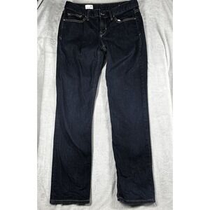 Gap 1969 Jeans Womens 29R Real straight Dark Wash Denim Mid Rise